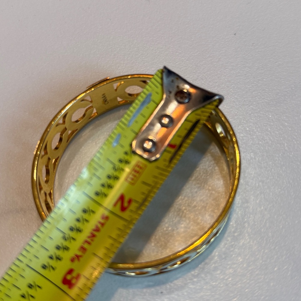 Two Coach gold tone bangles - Picture 10 of 14